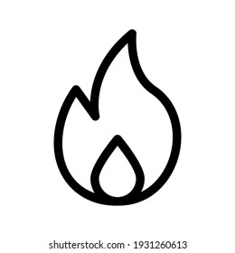 fire icon or logo isolated sign symbol vector illustration - high quality black style vector icons

