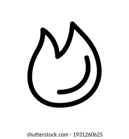 fire icon or logo isolated sign symbol vector illustration - high quality black style vector icons
