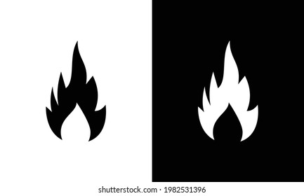 fire icon or logo isolated sign symbol vector illustration