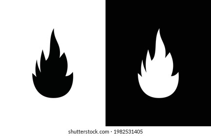 fire icon or logo isolated sign symbol vector illustration