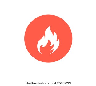 Fire Icon, logo Vector illustration