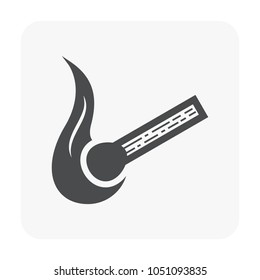 Fire icon on white