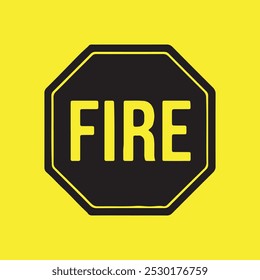 Fire icon on white background.