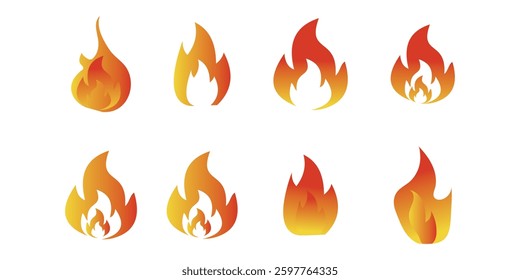 fire icon on a white background.