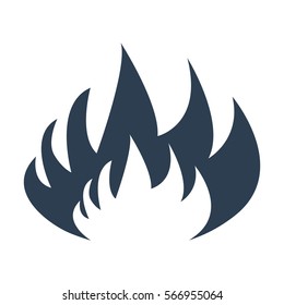 Fire Icon on white background