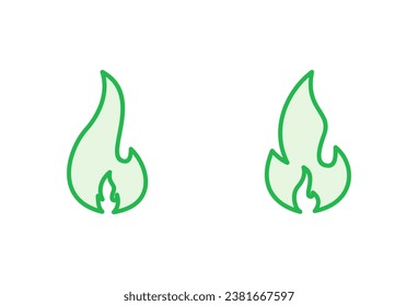 Fire icon set. fire vector icon