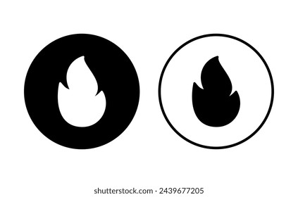 Fire icon set. fire vector icon