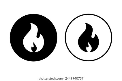 Fire icon set. fire vector icon