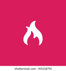 Fire icon. Fire sign
