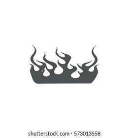 fire icon. sign design
