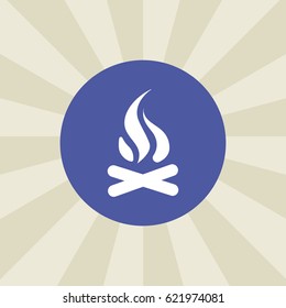 fire icon. sign design. background