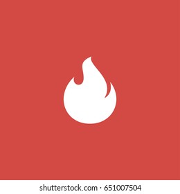fire icon. sign design. red background