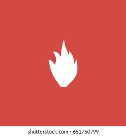 fire icon. sign design. red background