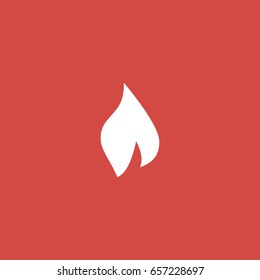 fire icon. sign design. red background