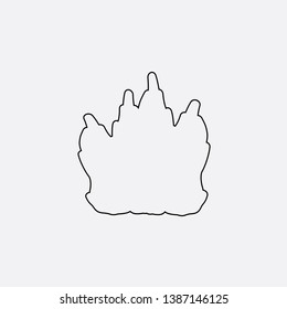fire icon sign signifier vector