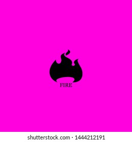 fire icon sign signifier vector