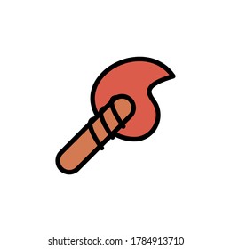Fire icon. Simple color with outline vector elements of pirate icons for ui and ux, website or mobile application