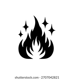 Feuersymbol einfache Design-Wohnung 