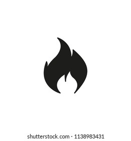 Fire icon. Simple vector illustration.