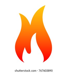Fire icon - stock vector