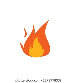 Ilustración vectorial de icono de fuego