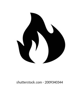 Feuersymbol für soziale Medien - einfaches Symbol