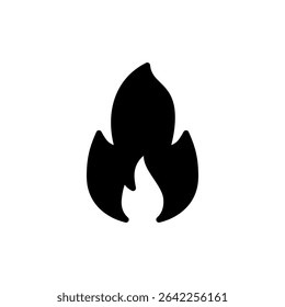 Fire icon symbol for apps and websites. fire sign and symbol