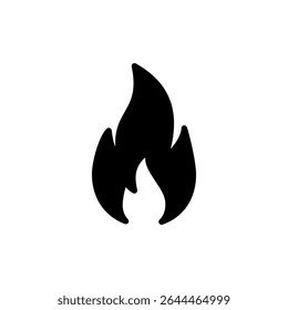 Fire icon symbol for apps and websites. fire sign and symbol