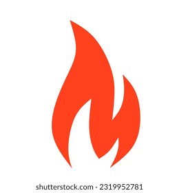 fire icon. fire symbol isolated on white