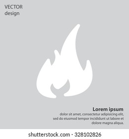Fire icon. Fire symbol. Stop fire. Escape from fire. Vector