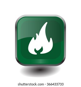 Fire icon. Fire symbol. Stop fire. Escape from fire. Vector
