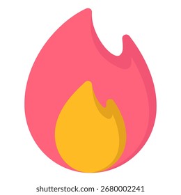 Symbol für Feuer. Vektorgrafik.
