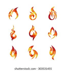 Fire Icon Template