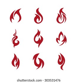 Fire Icon Template