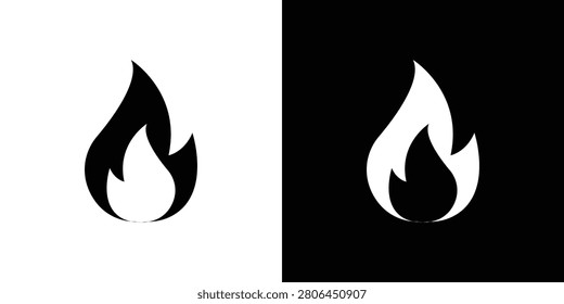 Fire icon thin line pictograms group.