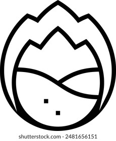 fire icon. Thin linear style design isolated on white background