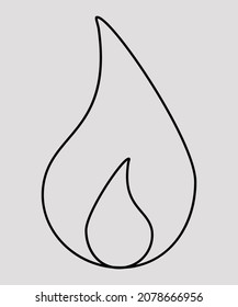 Icono de fuego, este diseño de icono se puede aplicar en App, Web design, Logo