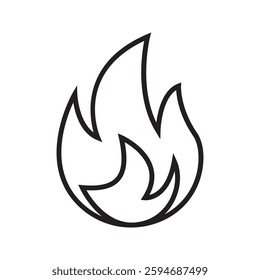 Fire icon. fire icon with transparent background