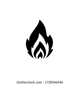 Fire Icon In Trendy  Design Vector Eps 10