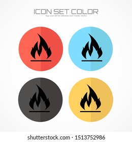 fire icon in trendy flat style isolated on background. fire icon page symbol for your web site design fire icon logo, app, UI. icon Vector illustration, EPS10.
