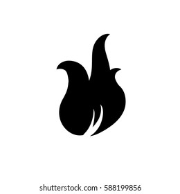 Fire Icon in trendy flat style isolated on white background, for your web site design, app, logo, UI. Vector illustration, EPS10.