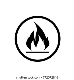 fire icon in trendy flat style isolated on background. fire icon page symbol for your web site design fire icon logo, app, UI. icon Vector illustration, EPS10.