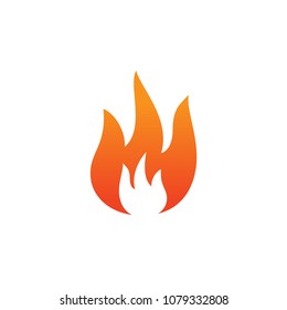 Fire Flame Symbol Flame Flat Style Stock Vector (Royalty Free) 1919134805