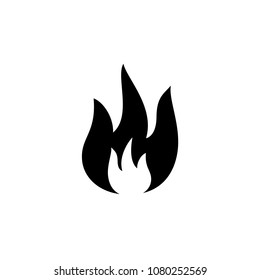 Fire icon ui simple style flat illustration