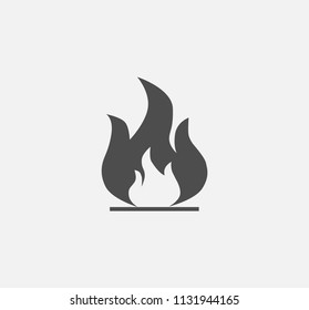 Fire icon . Vector