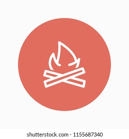 fire icon vector