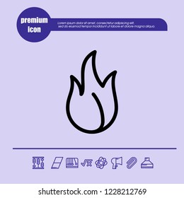 Fire icon vector