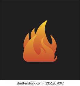 Fire icon vector