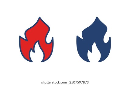 Fire icon vector. fire vector icon