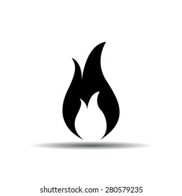Fire icon vector